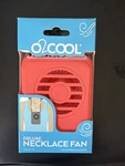 O2 Cool Battery Powered Deluxe Necklace Fan With Lanyard Pink 3.5" FN02001. Fixed Price $12.59.
