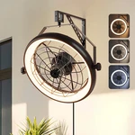 Wall Mounted Fan With Lights, 23 Remote, 6 Speeds Plu. Fixed Price $160.61.