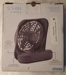 O2COOL 5" Speed Cooling Tent Ventilation Fan (needs Batteries Not Included. Fixed Price $14.00.