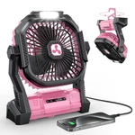 Onlynew Portable Fan Rechargeable, 20000MAH Cordless Battery Medium, Pink. Fixed Price $45.47.