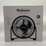 Holmes 4" Usb Powered Adjustable Head Personal Desk Fan Black 32510033 12060. Fixed Price $16.00.
