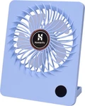 Homeritz Rechargeable Desk Fan 2000MAH Battery 180 Tilt Blue Compact. Fixed Price $14.72.