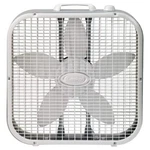 Lasko 20" Classic Box Fan With Weather-resistant Motor, 3 Speeds White. Fixed Price $32.99.