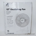 *imperfect Box* Alera FAN122 12" 3-SPEED Oscillating Desk Plastic White. Fixed Price $12.99.