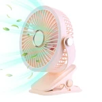Portable Quiet Clip On Fan W/ 5 Speeds 3 Brightness 720 Fully Adjustable Angle. Fixed Price $17.20.