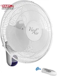 Vie Air 16" Plastic Wall Fan With Remote Control In White. Fixed Price $110.99.
