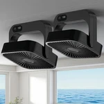 2-PACK Magnetic Cruise Ship Approved Fan, 5000MAH Battery Small, Black. Fixed Price $65.27.