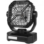 Vevor 10400MAH Solar Fan, Camping With Panel & Led Lantern, 7W 8 Inch. Fixed Price $47.87.