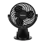 Holmes 4" On-the-go Portable Clip Rechargeable Battery 360 Rotation Fan Black. Fixed Price $10.00.