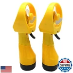 Bjpey 2 Pack Battery Powered Handheld Water Misting Fans Outdoor Portable. Fixed Price $34.99.