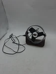 Sharper Image Usb Desk Fan Kinetic Modern Wood Chrome Table Tested Working. Fixed Price $14.99.