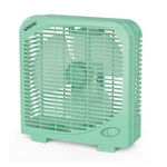 Shinic 10" Tabletop Box Fan For Bedroom, 2 Speeds, Quiet Single Units, Green. Fixed Price $35.94.