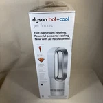 Dyson AM09 Hot Cool Jet Focus Heater And Bladeless Fan White Silver New Sealed. Fixed Price $249.99.