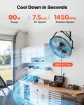 18IN Wall Mount Fan Industrial 3 Speed IP44 Commercial Garage Workshop. Fixed Price $84.99.