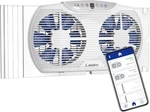 W09560 Bluetooth Enabled Twin 9-INCH Window Fan With Independent Electrically Re. Fixed Price $129.99.