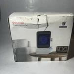Desktop Water Cooling Fan Model FC05 White New Open Box 600ML Tank. Fixed Price $6.49.