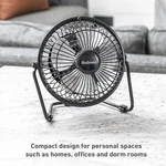 Holmes 4" Mini Personal Desk Fan, Blades, Inch, Black - Usb Powered. Fixed Price $16.99.