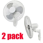 2PK 18" Wall Fan Mount Oscillating 3 Speed Constant Air Circulation Cooling. Fixed Price $95.99.