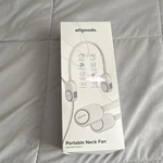 Allgoods. Bladeless Rechargeable Portable Neck Fan, Low Noise, White. Fixed Price $14.99.