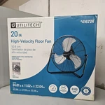 Utilitech 20 3-SPEED High Velocity 360 Degree Tilt Fan 6100 Cfm. Fixed Price $49.00.