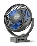 Koonie 10000MAH Rechargeable Portable 8-INCH Clip-on Fan, Usb Car 4 Speed.... Fixed Price $52.03.