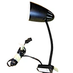 Black Intertek Gooseneck Desk Clip-on Reading Lamp. Fixed Price $21.95.