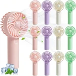 Aeergured 12 Pack Mini Portable Fan Bulk, Handheld Personal 3 Speeds Usb. Fixed Price $56.99.