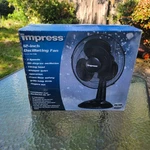 New! Impress 12 Inch Oscillating Table Fan IM-713B. Fixed Price $29.99.