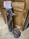 New Pelonis FZ10-19JR Quiet Oscillating Tower Fan, 36-INCH Glossy Black. Fixed Price $15.00.