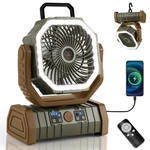 30000MAH Camping Fan With Led Lantern, Rechargeable Battery Operated Oscillat.... Fixed Price $64.79.