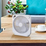 Mainstays 9 Inch White Table Fan 3 Speed New Box. Fixed Price $19.95.