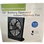 O2 Cool 1078 10" Battery/electric Fan Black Adapter 2-SPEED Indoor/outdoor. Fixed Price $27.00.