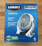 Hart 20V System 2-SPEED 7.5" Fan, Tool Only, No Battery Brand New (HPCF01). Fixed Price $41.89.