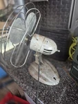 Vintage Antique Art Deco Oscillating Table Top 8-10" Desk Electric Fan Works. Fixed Price $40.00.