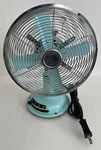 Vtg Better Homes & Gardens 10IN Retro Metal 3 Speed Table Fan Mint Green Gs. Fixed Price $48.60.
