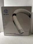 Blaux Wearable Rechargeable Nano Silver Filter Capable Neck Fan. Fixed Price $26.78.