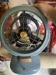 Vintage Retro Mid Century Modern Vornado Table Fan Model B24C1 Turquoise Spd. Fixed Price $135.00.