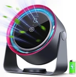 Rechargeable Desk Fan 5 Speeds Quiet Strong Airflow Small Display Portable. Fixed Price $22.99.