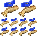 Vihose 10 Pack Male Bib Mip, 3/4" X 1/2" Mht, Blue. Fixed Price $83.24.