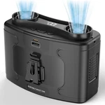 Panergy 20000MAH Portable Waist Fan Rechargeable 10-SPEED Cooling Blue. Fixed Price $89.99.