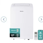 Hisense 8000 Btu Portable Air Conditioner Wi-fi Remote Dehumidifier White. Fixed Price $320.00.