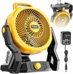 Ecarke 10" Portable Floor Fan Compatible With Dewalt 20V Battery & Ac Power 350. Fixed Price $53.99.