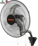 Vevor 18 Inch Wall Mount Fan Oscillating, 3-SPEED High Velocity Max. 4000 Cfm. Fixed Price $81.75.