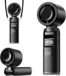 Lerat Handheld Fan 5 Speeds 12H Battery Led Flashlight Personal Cooling For Trav. Fixed Price $12.99.