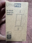 Ultrapro Add-on Switch Z-wave Zigbee In-wall White 39350 Quickfit. Fixed Price $8.00.