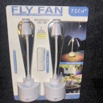 Tech Squared Portable Fly Fan W/ Usb-c, Lights & Power-bank 2/PC Outdoors Dining. Fixed Price $11.99.