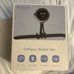 Akejrym Octopus Stroller Fan A223 360 Wind 120-SPEED Usb Rechargeable Black. Fixed Price $14.39.