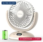 Tripole Desk Fan Small Quiet Rechargeable Portable For Travel With Smart Dis. Fixed Price $25.98.
