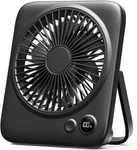 Otlonpe Personal Portable Desk Fan Battery Operated, 4000MAH Small, Black. Fixed Price $24.23.
