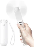 Jisulife Handheld Fan With 4500 Mah Powerbank Max 37 Hours Standard, White. Fixed Price $28.41.